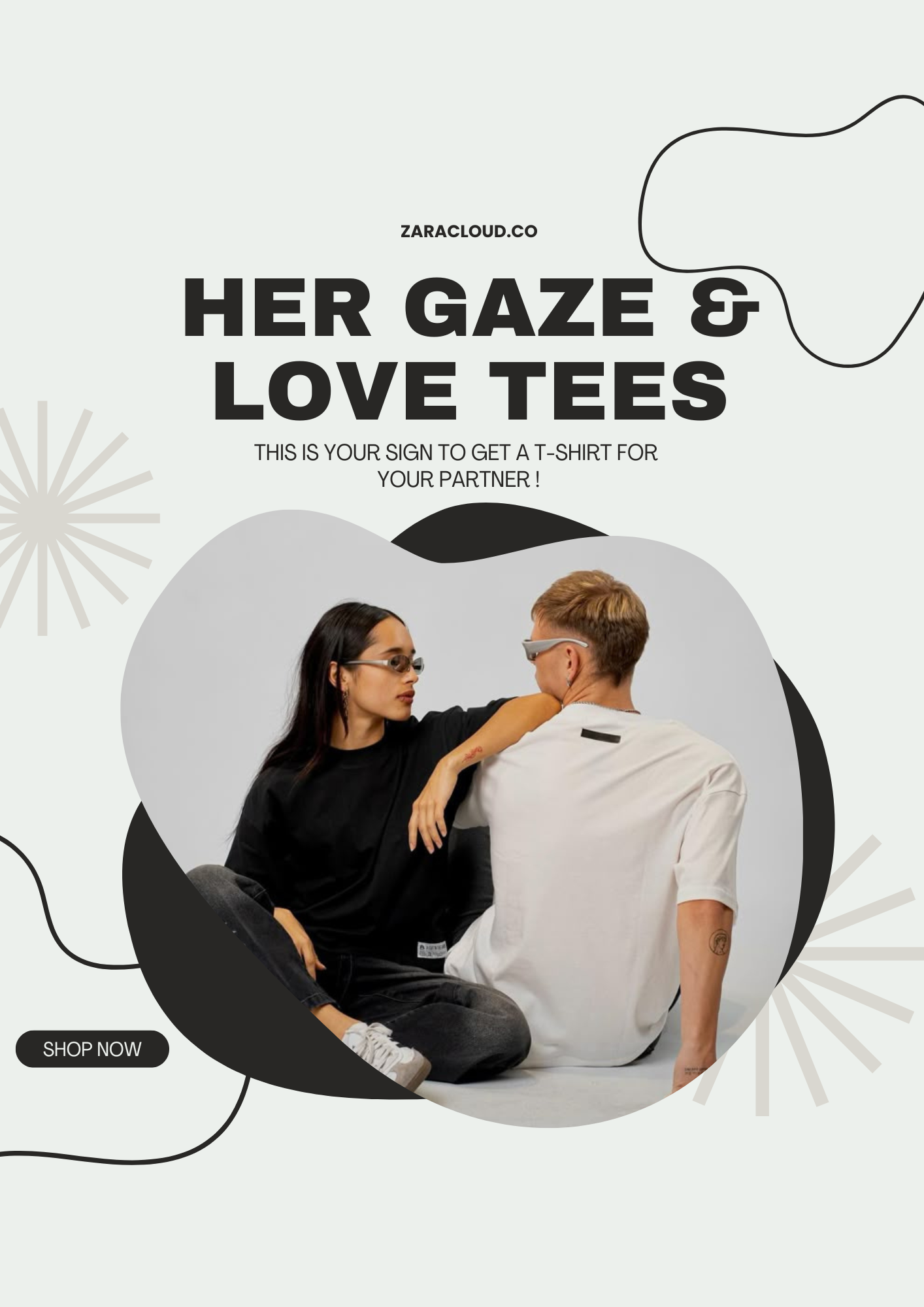 Her Gaze & Love Tees Collection